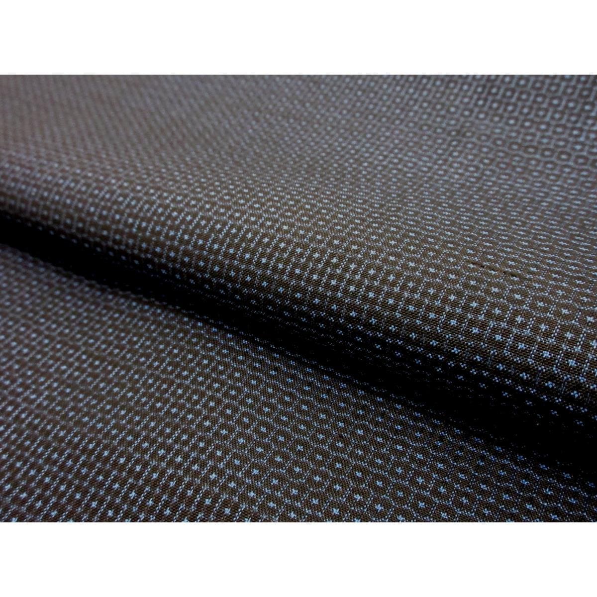 男物【大島紬】１００山　きもの・羽織・長襦袢　３点セット