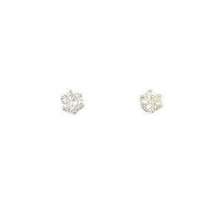 PT900 ソリティア ダイヤモンド ピアス 0.50CT