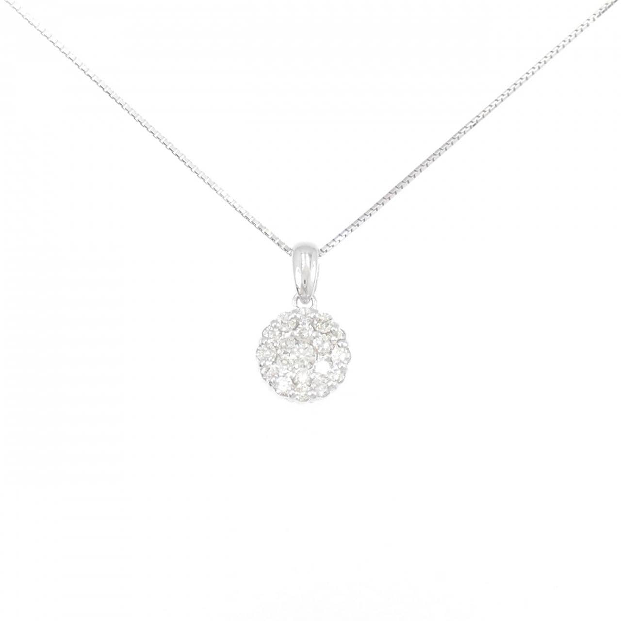 K18WG ダイヤモンド ネックレス 0.50CT