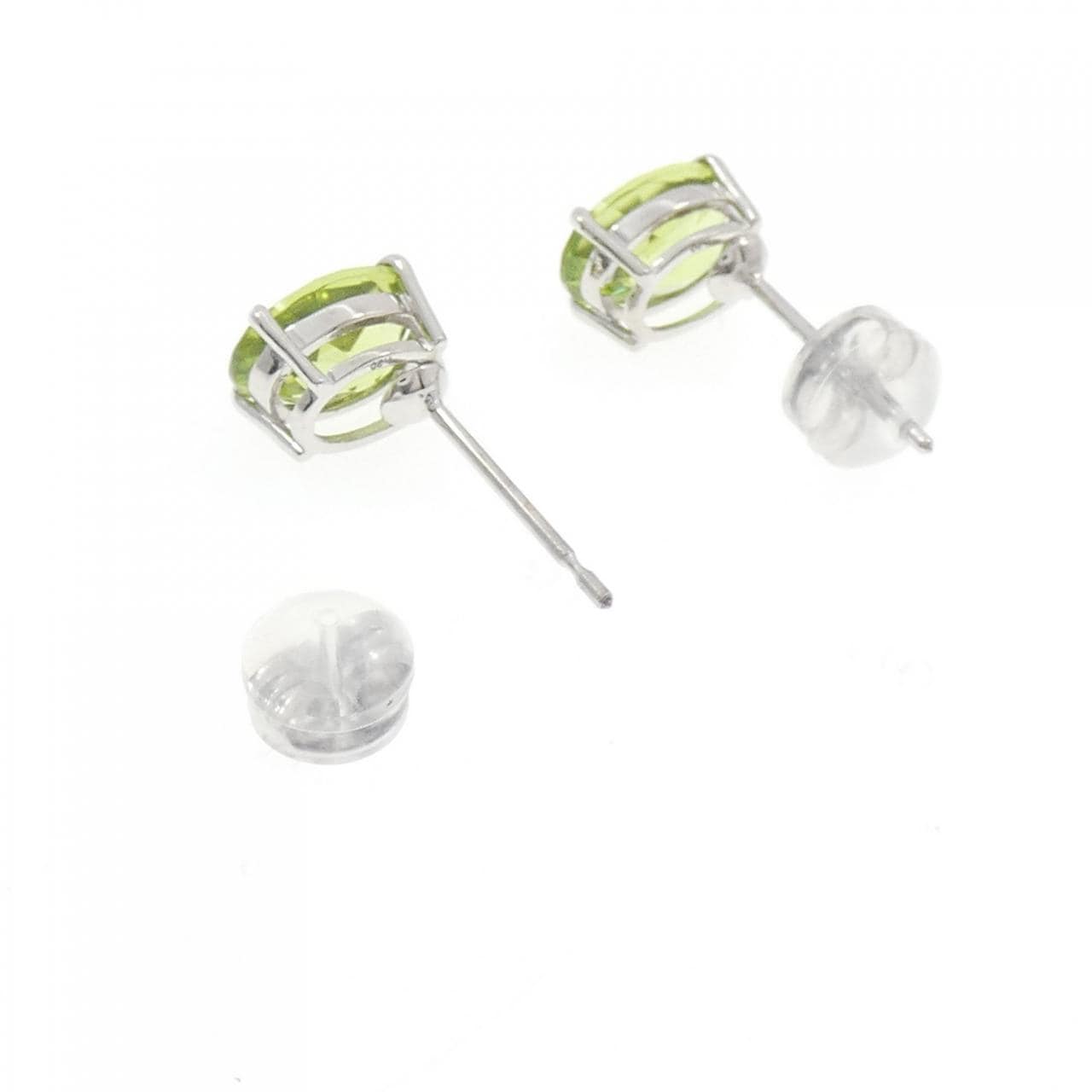 K18WG ペリドット ピアス 2.40CT