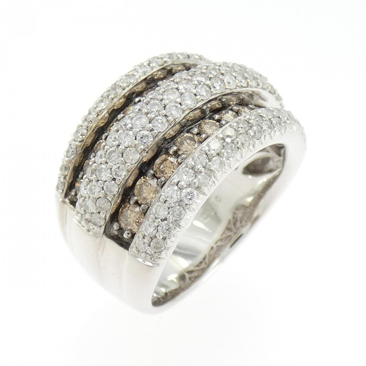 K18WG/K18BG ダイヤモンド リング 1.80CT