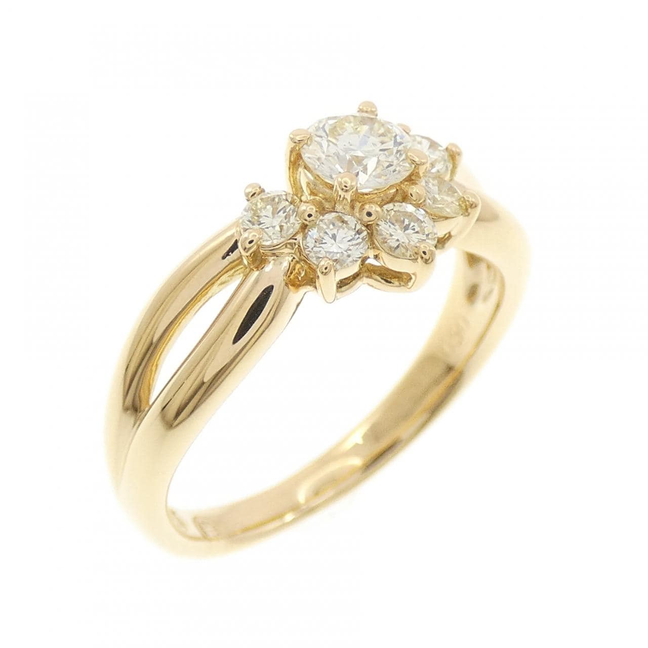K18YG ダイヤモンド リング 0.50CT