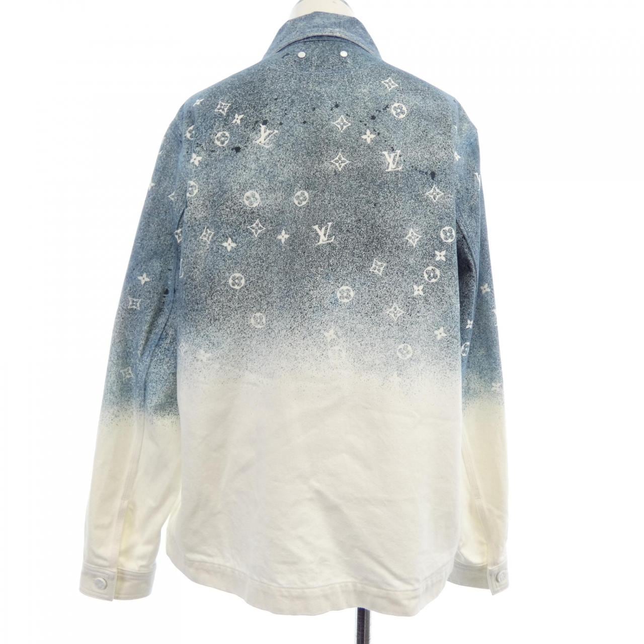 ルイヴィトン LOUIS VUITTON ワークウェアシャツモノグラムグラデーション HIS09WQYZ デニムジャケット