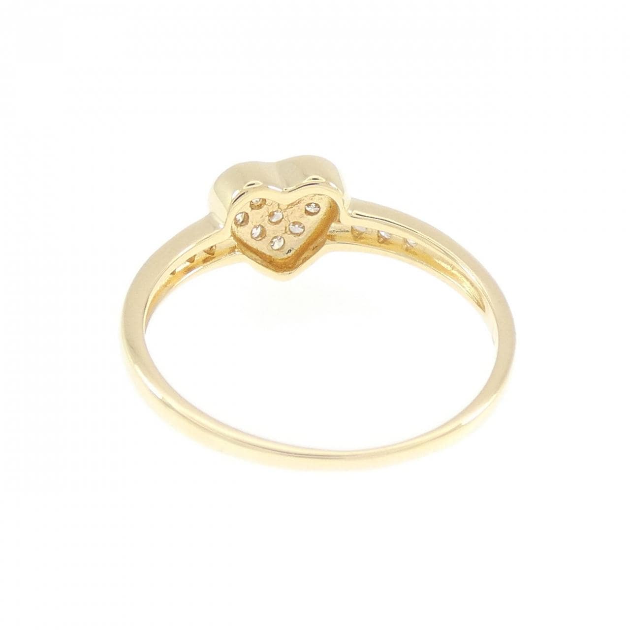 750YG ハート ダイヤモンド リング 0.16CT