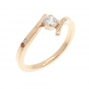 750PG ダイヤモンド リング 0.245CT