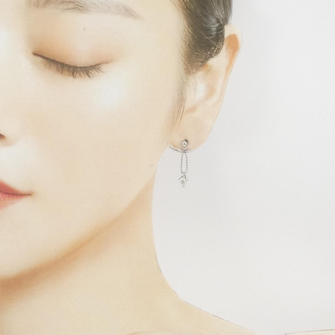 PT900 ダイヤモンド ピアス 0.44CT