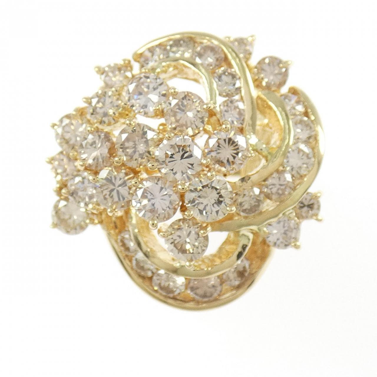 K18YG ダイヤモンド リング 3.10CT