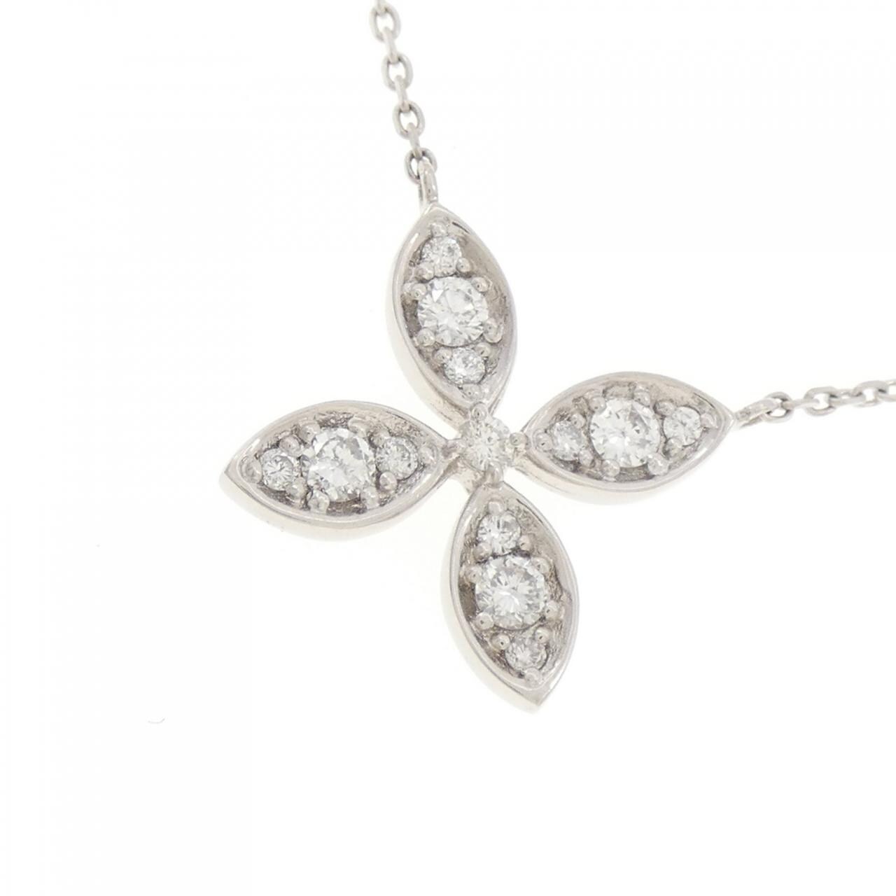 PT フラワー ダイヤモンド ネックレス 0.61CT