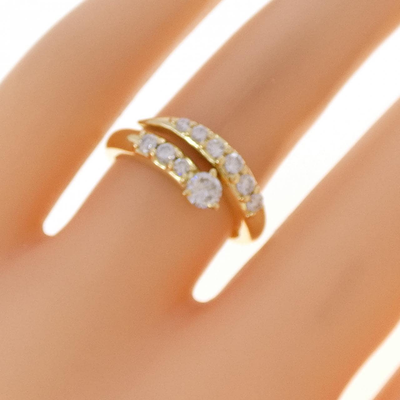 K18YG ダイヤモンド リング 0.50CT