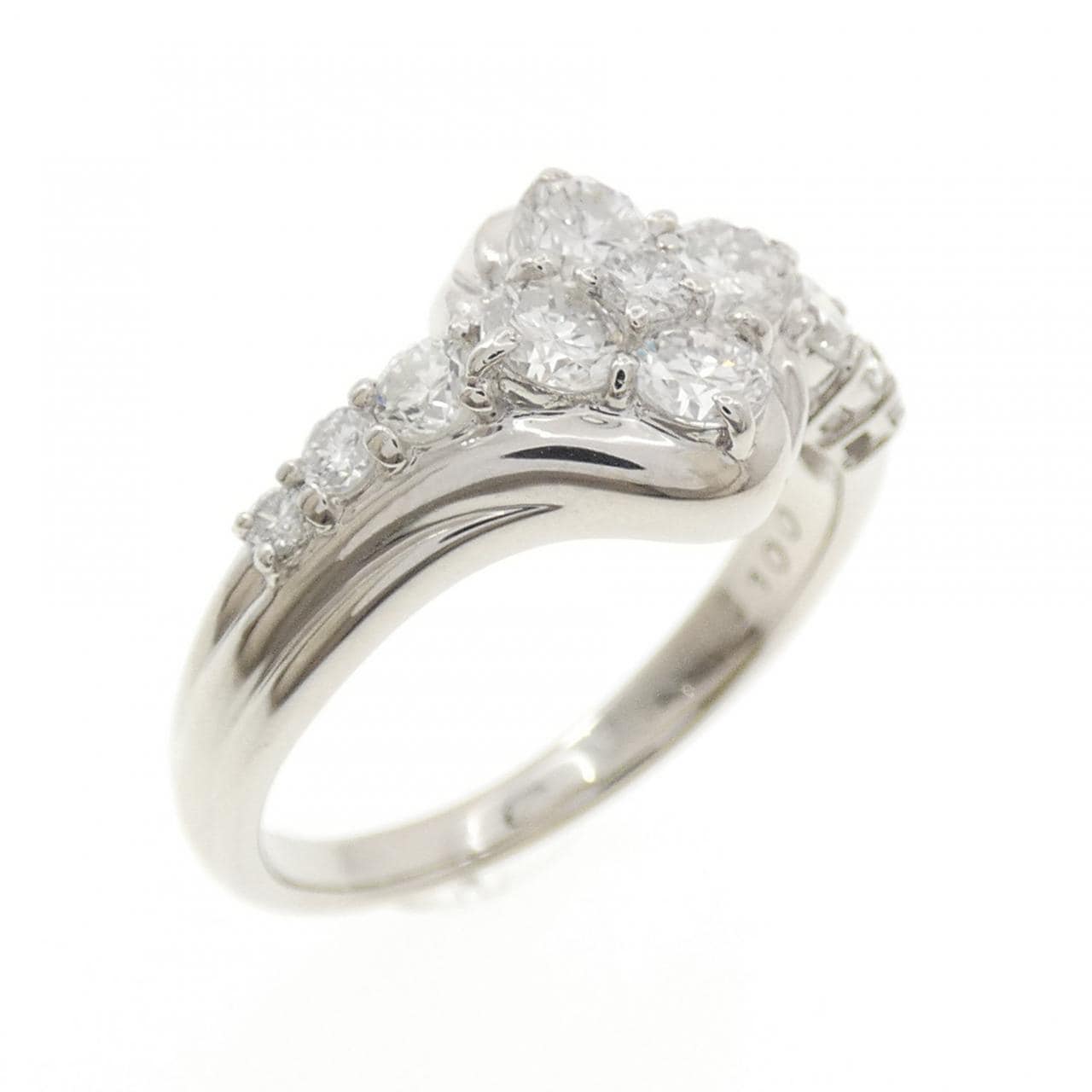 PT900 フラワー ダイヤモンド リング 1.00CT