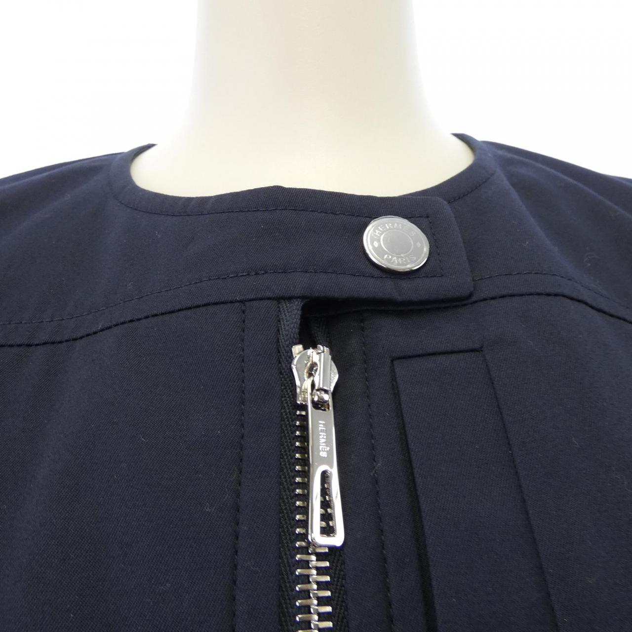 エルメス HERMES カルトゥッシュ クルードセル 6E0277DK ノーカラージャケット