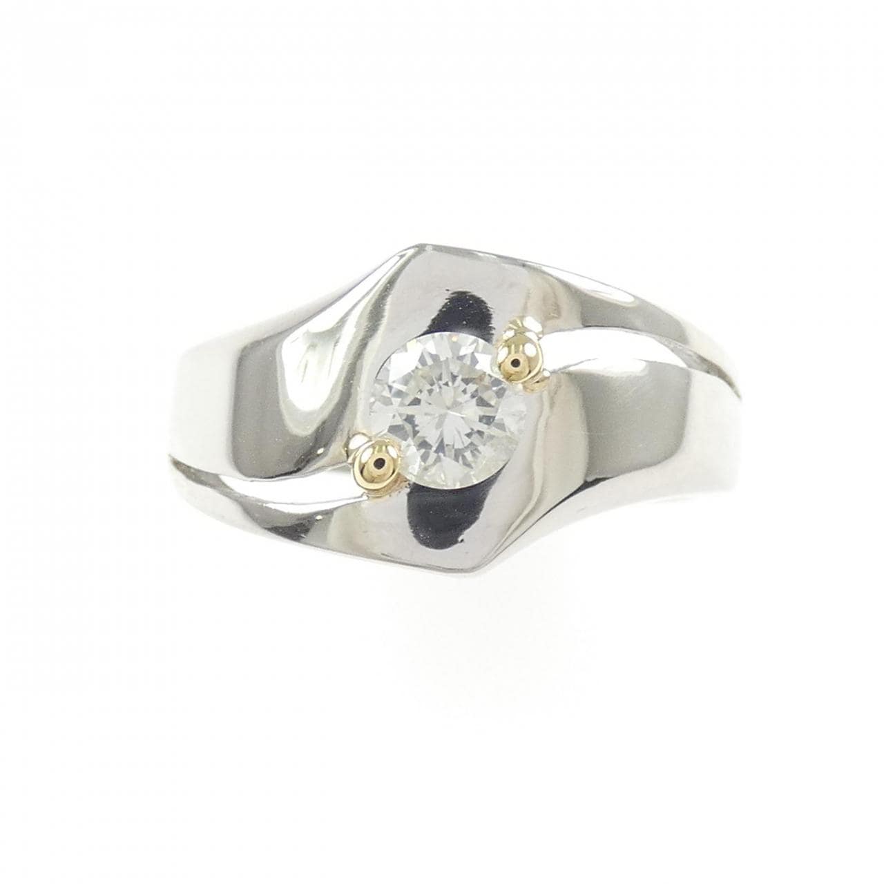 PT900/K18YG ダイヤモンド リング 0.44CT