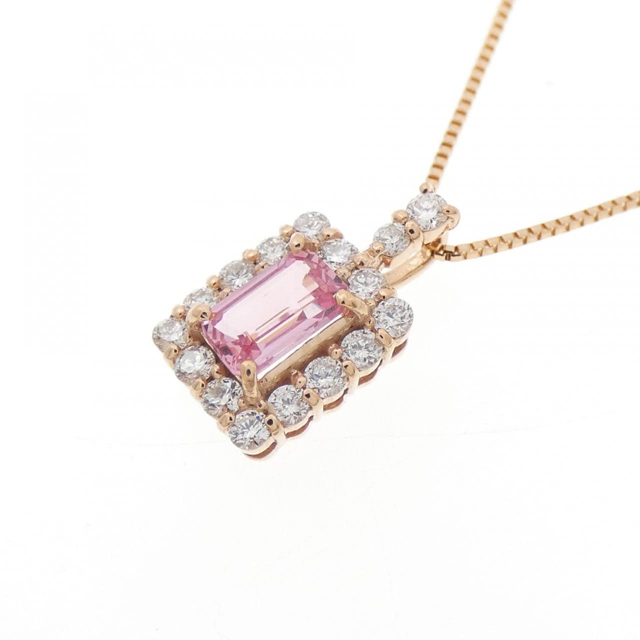 K18PG サファイヤ ネックレス 0.348CT