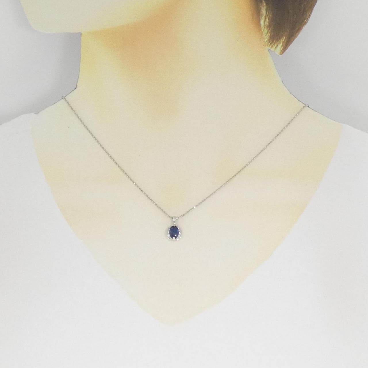 PT900 サファイヤ ネックレス 1.14CT