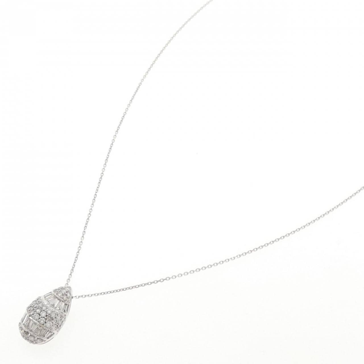 K18WG ダイヤモンド ネックレス 0.57CT