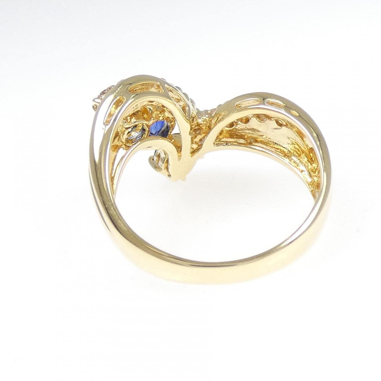 K18YG サファイヤ リング 0.98CT