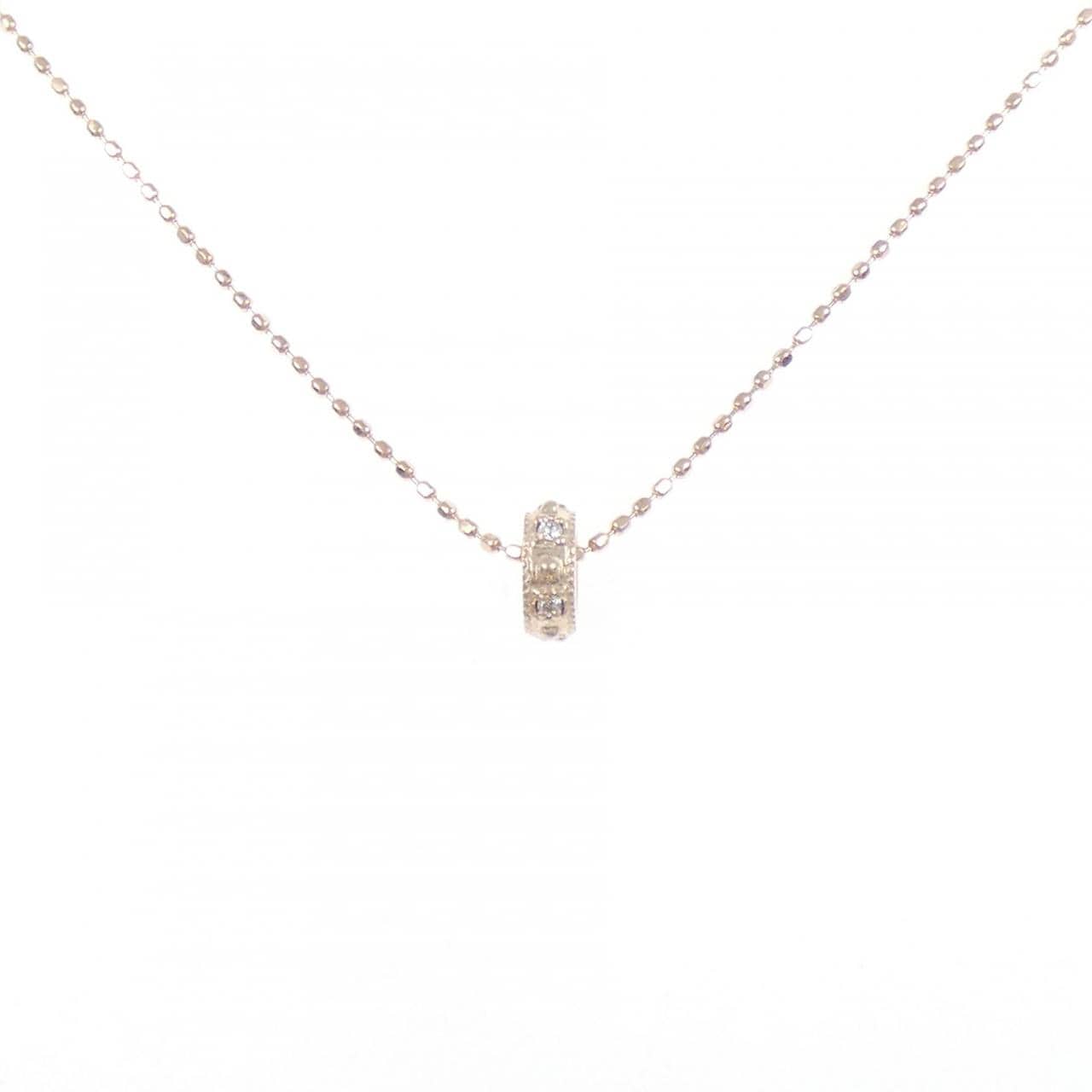 K10PG ダイヤモンド ネックレス 0.02CT