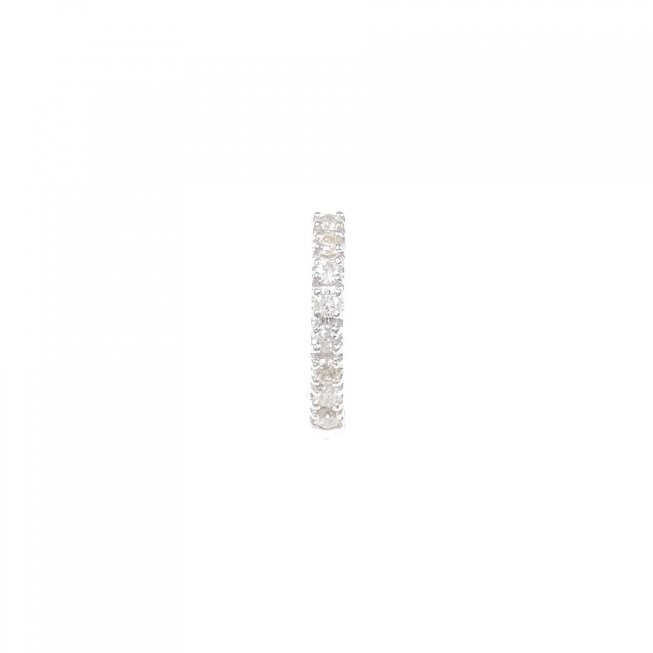K18WG ダイヤモンド ピアス 0.10CT 片耳