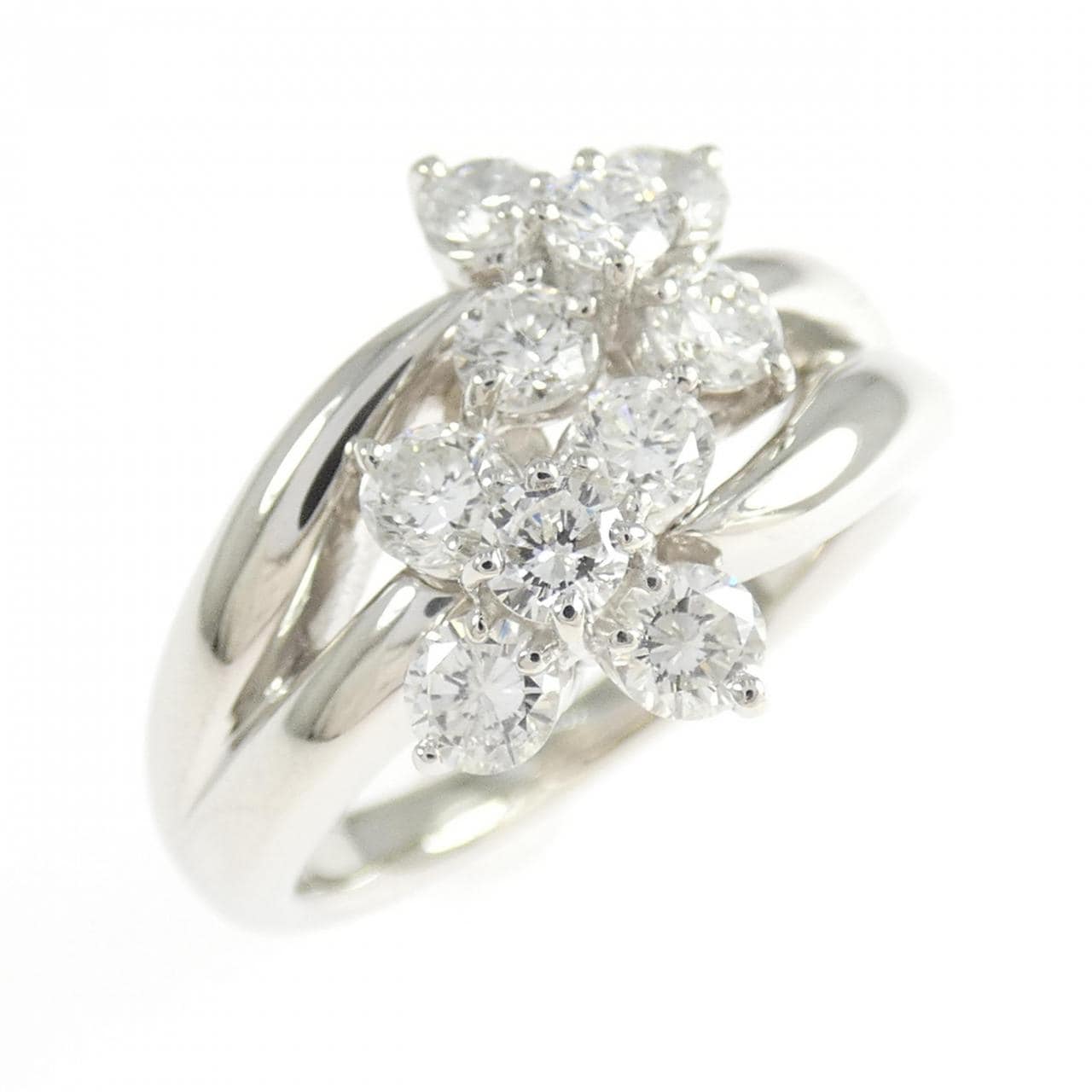PT900 フラワー ダイヤモンド リング 1.00CT