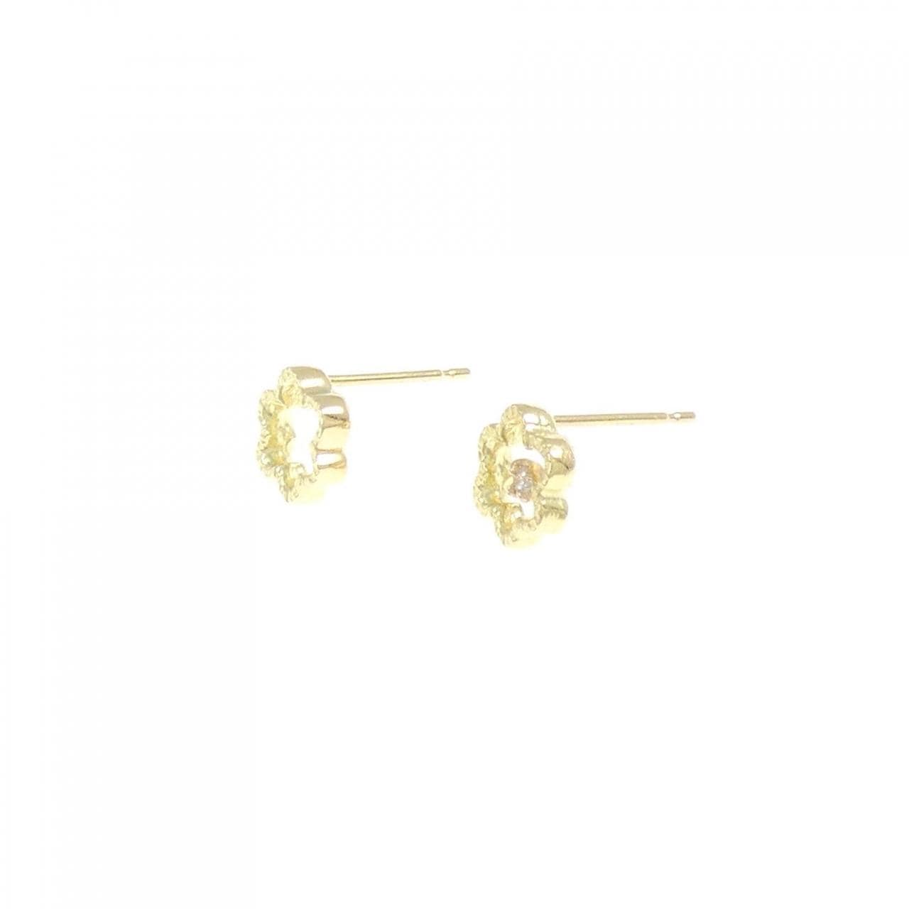 K18YG Diamond earrings