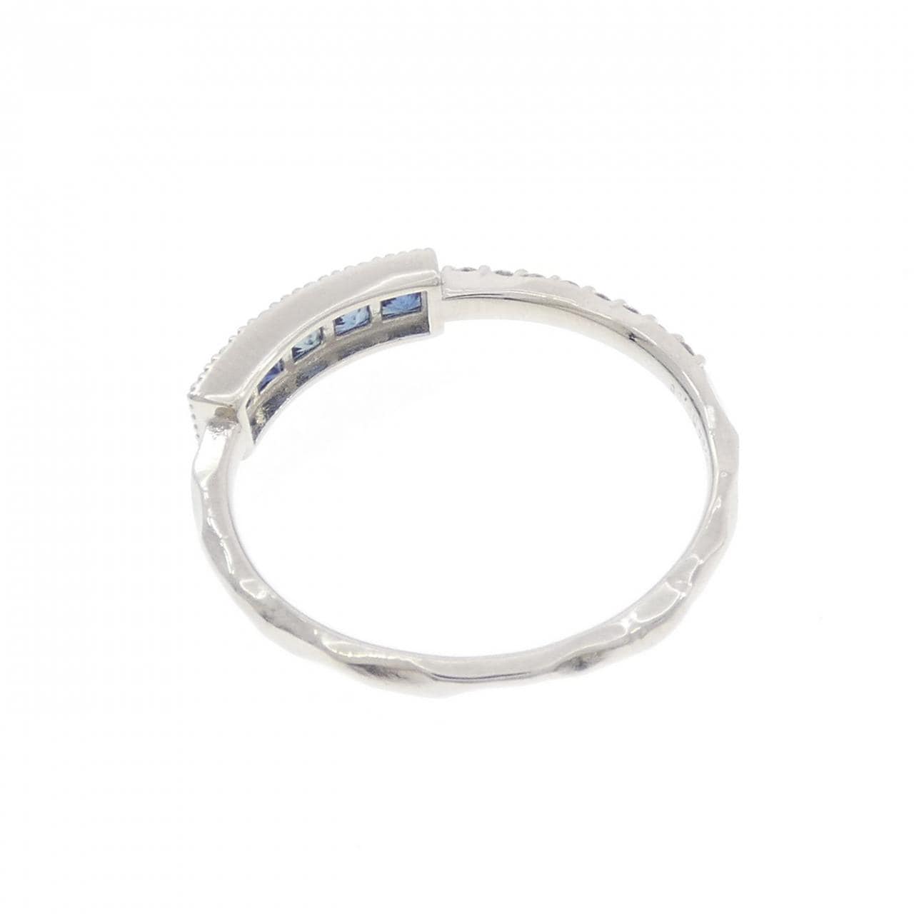 PT900蓝宝石戒指0.34CT