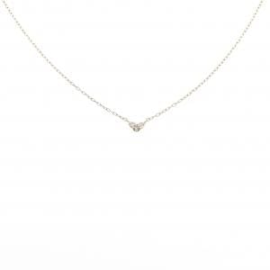 K10YG ハート ダイヤモンド ネックレス 0.02CT