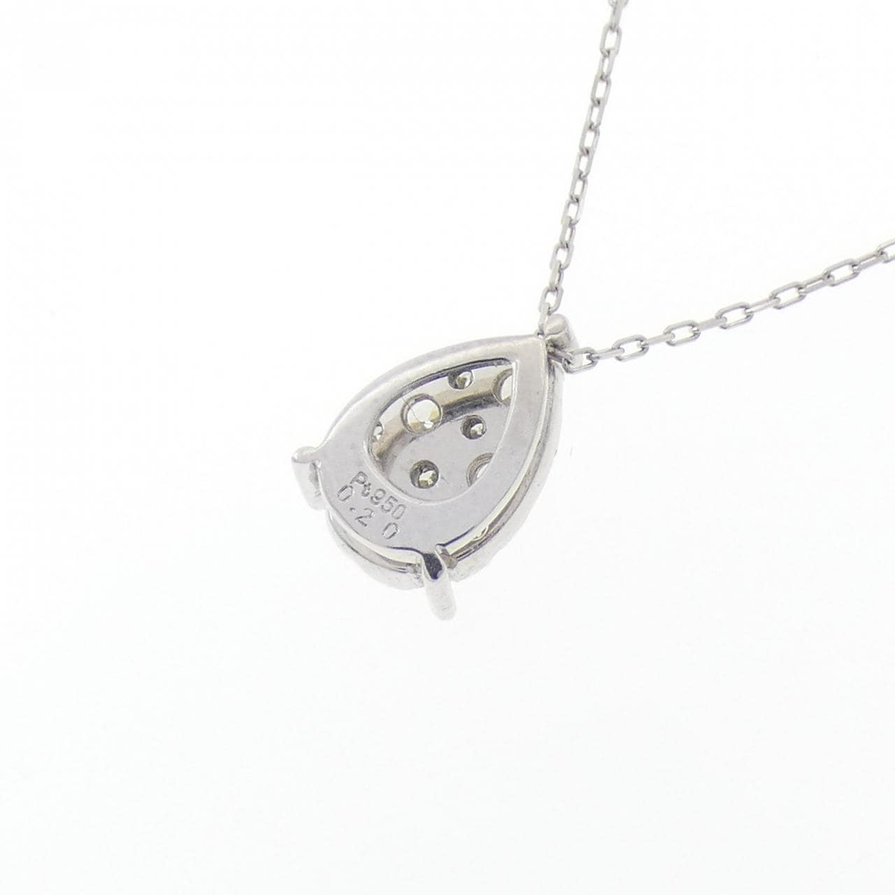 PT950/PT850 ダイヤモンド ネックレス 0.20CT