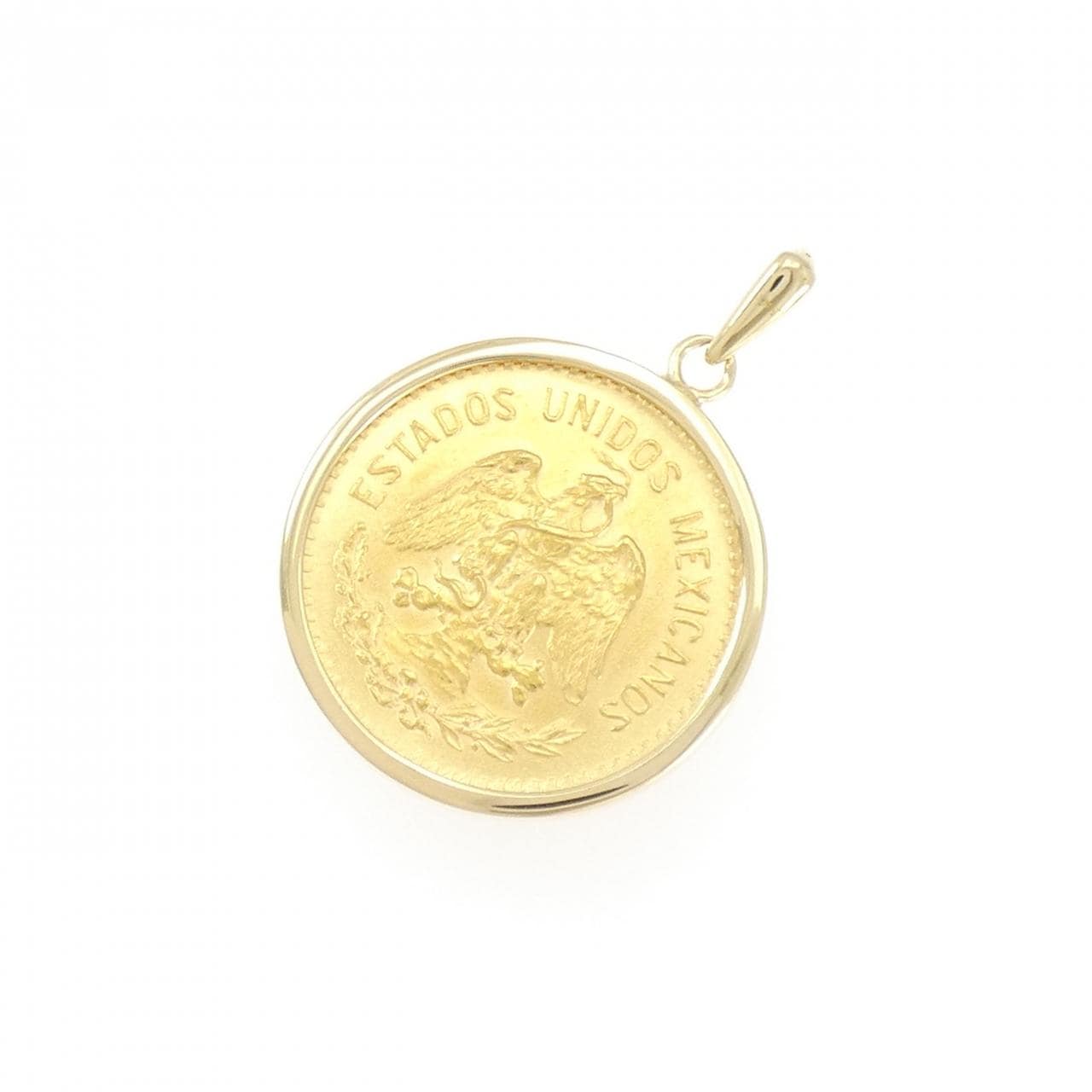 K18YG(枠) コイン ペンダント