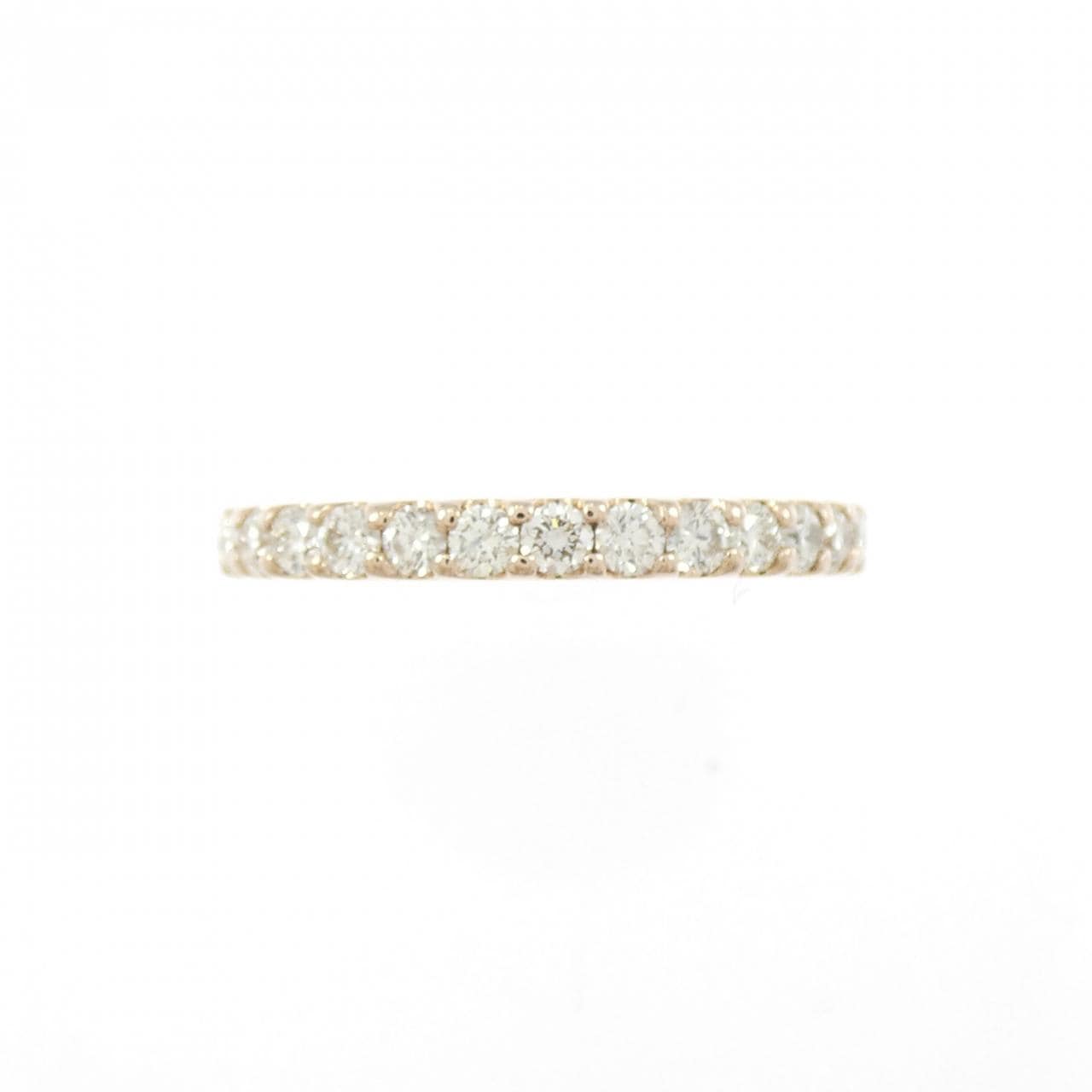 K18PG ハーフエタニティ ダイヤモンド リング 0.31CT