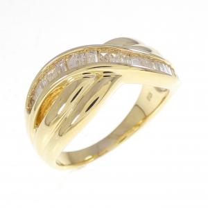 K18YG ダイヤモンド リング 0.55CT