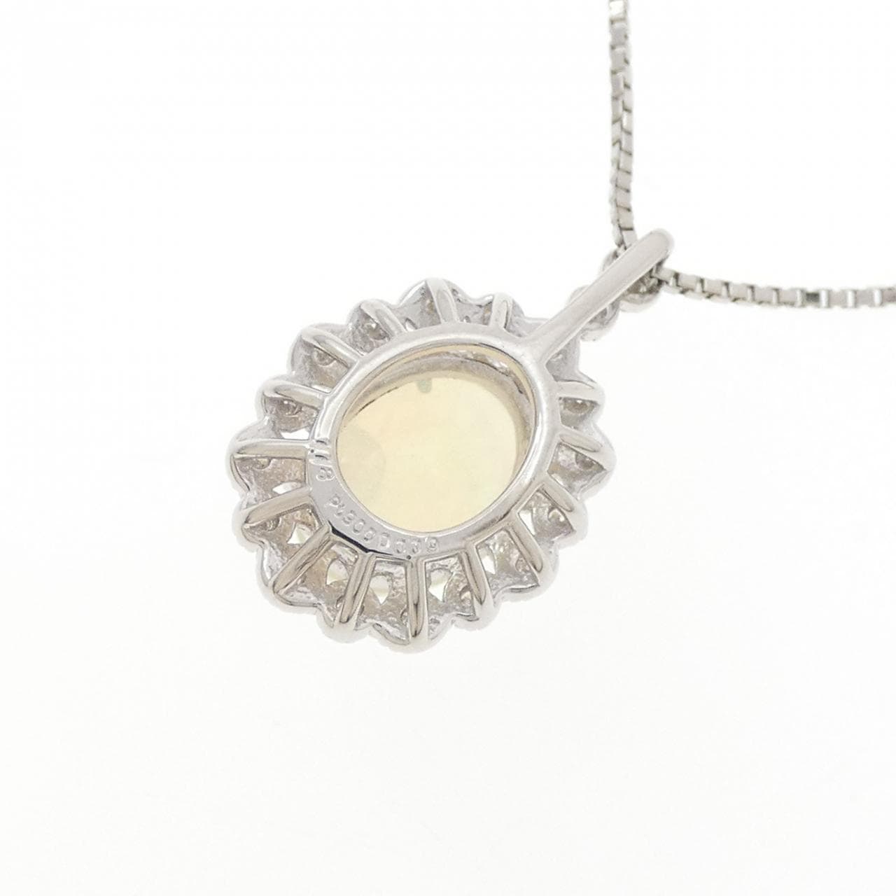 PT900/PT850 オパール ネックレス 1.18CT