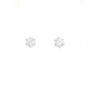 【リメイク】PT900/ST ダイヤモンド ピアス 0.512CT 0.517CT D SI2 VG