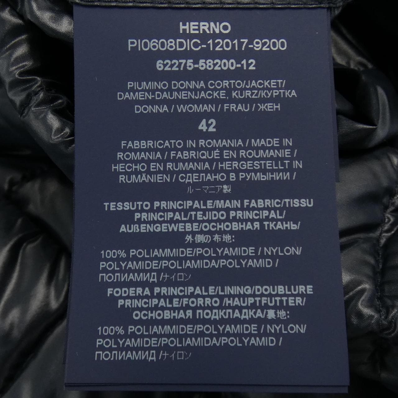 ヘルノ Herno PI0608DIC 12017 ダウンジャケット