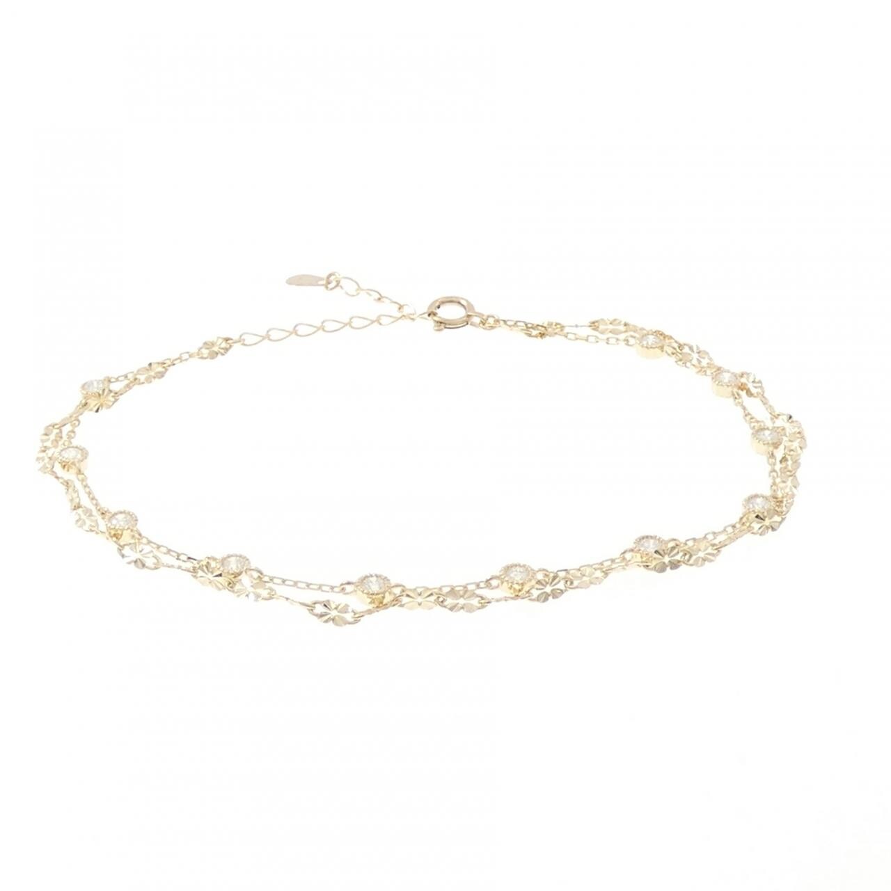 【リメイク】K10YG ダイヤモンド ブレスレット 0.30CT