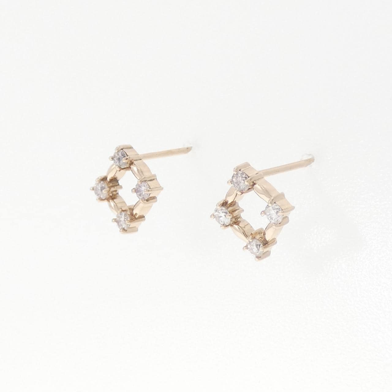 K18PG ダイヤモンド ピアス