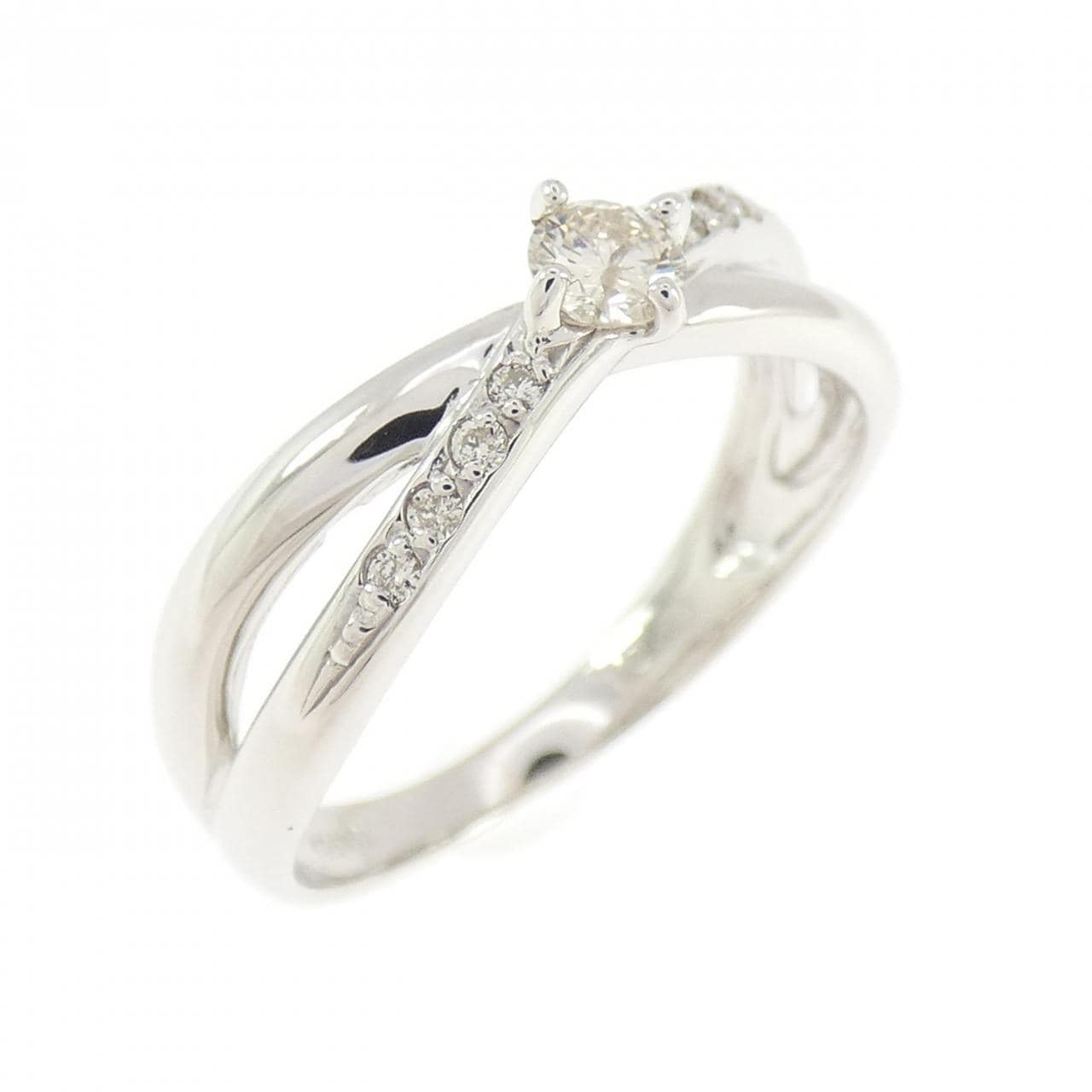 K18WG ダイヤモンド リング 0.20CT