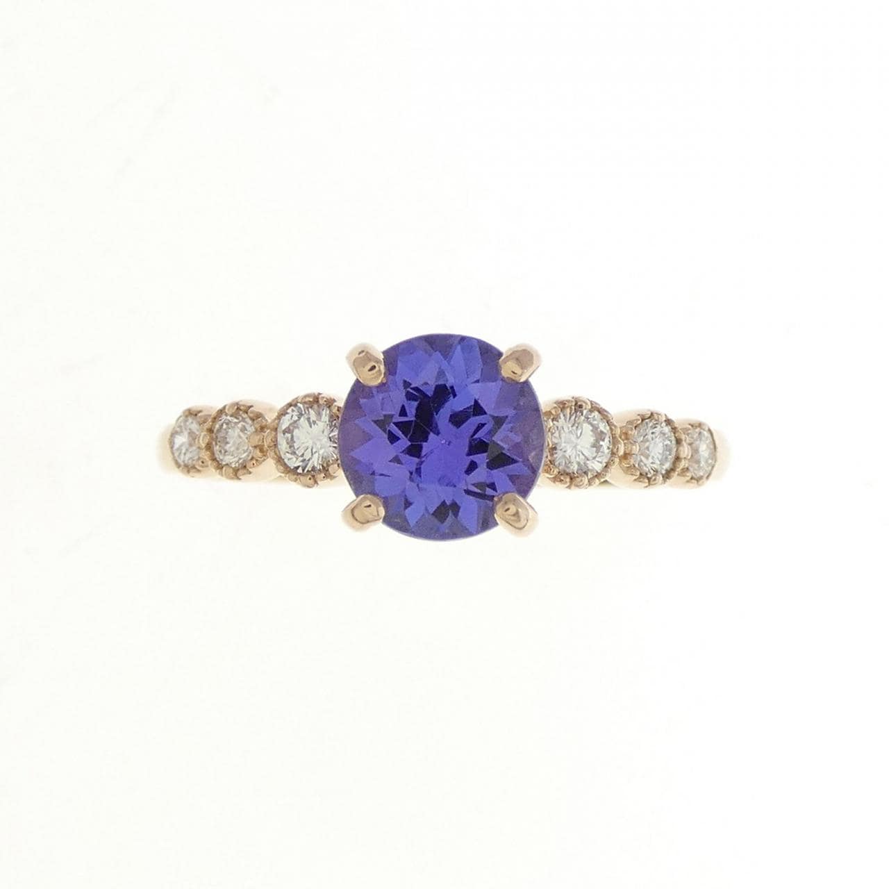 K18PG Tanzanite Ring 0.80CT