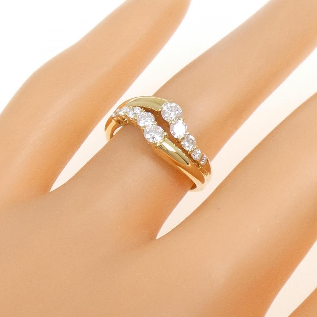 K18YG ダイヤモンド リング 0.50CT