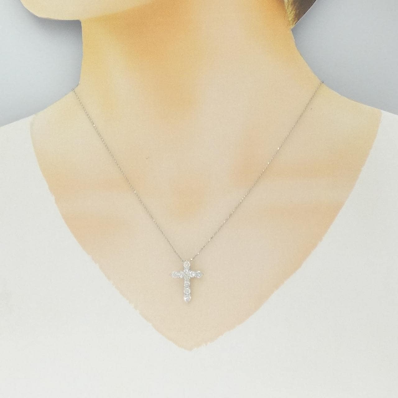 PT900/PT850 十字形鑽石項鍊 1.01克拉