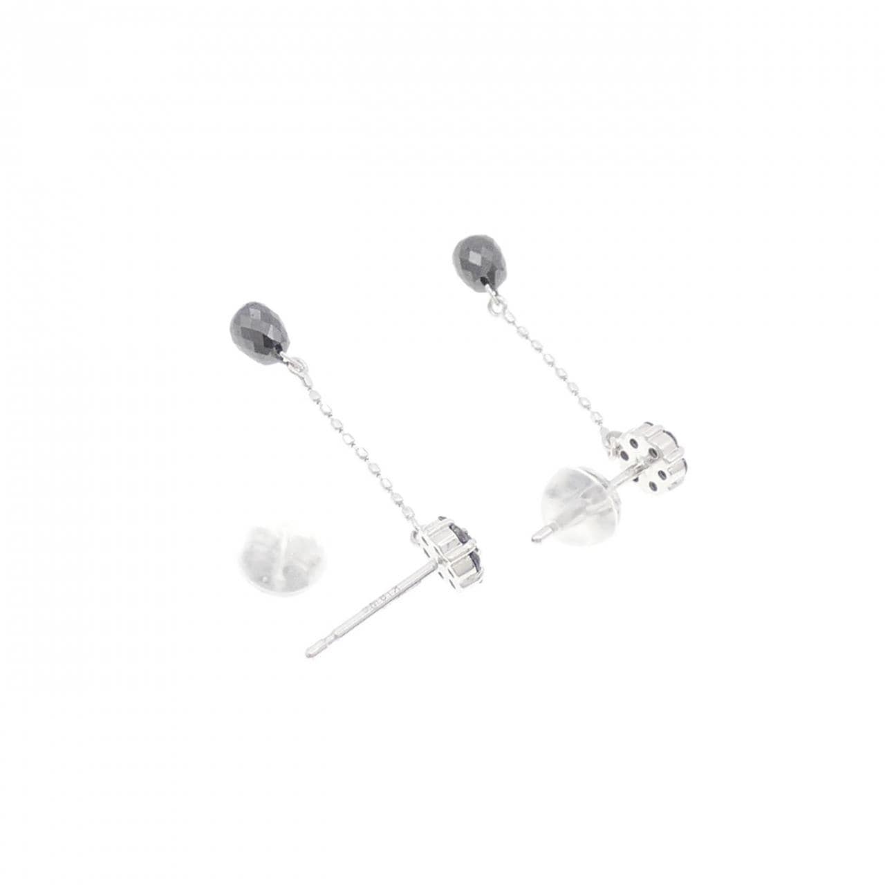 K18WG ダイヤモンド ピアス 0.90CT
