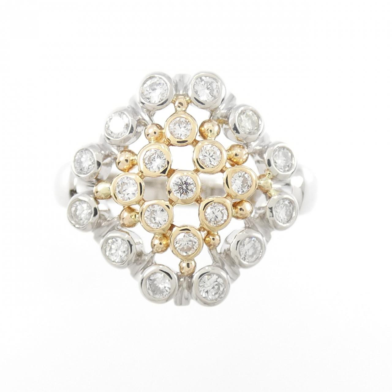 PT/K18YG鑽石戒指 0.35CT