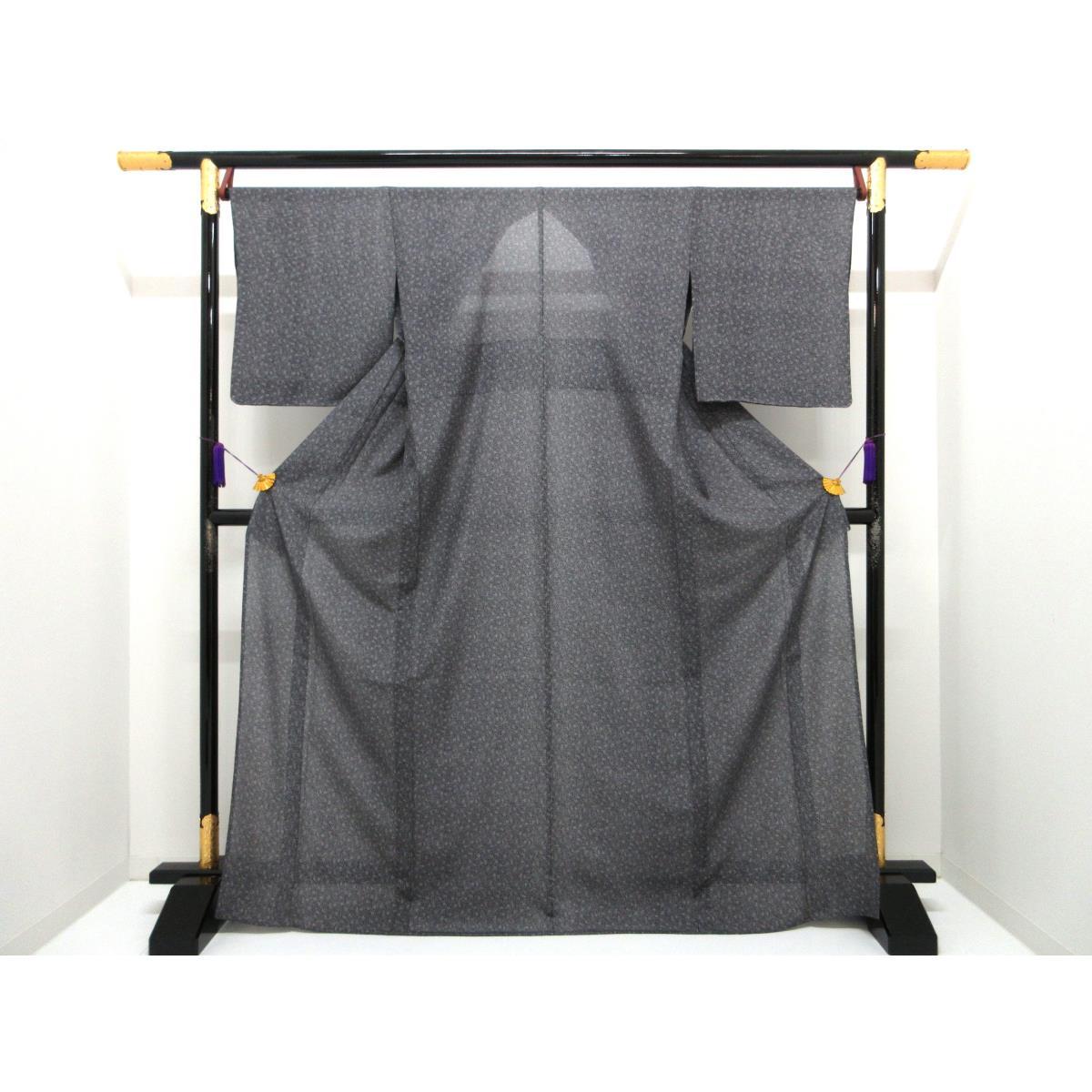 【新品】単衣　絽小紋