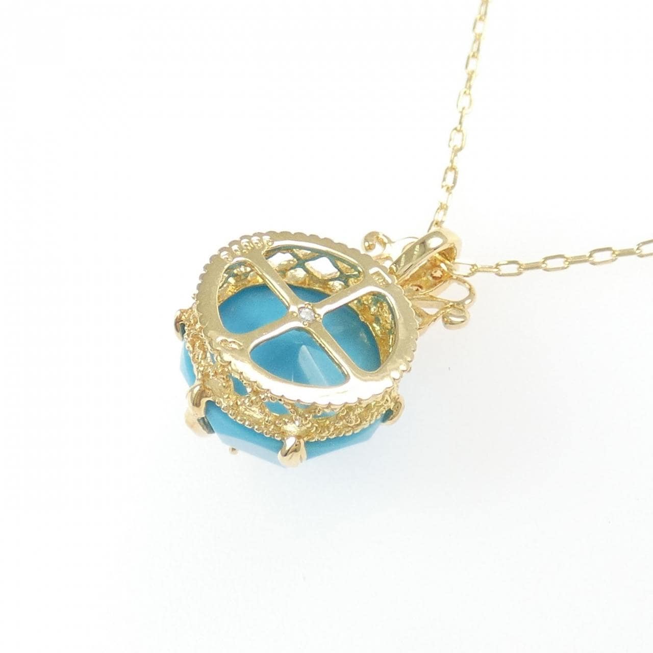 K18YG カラーストーン ネックレス