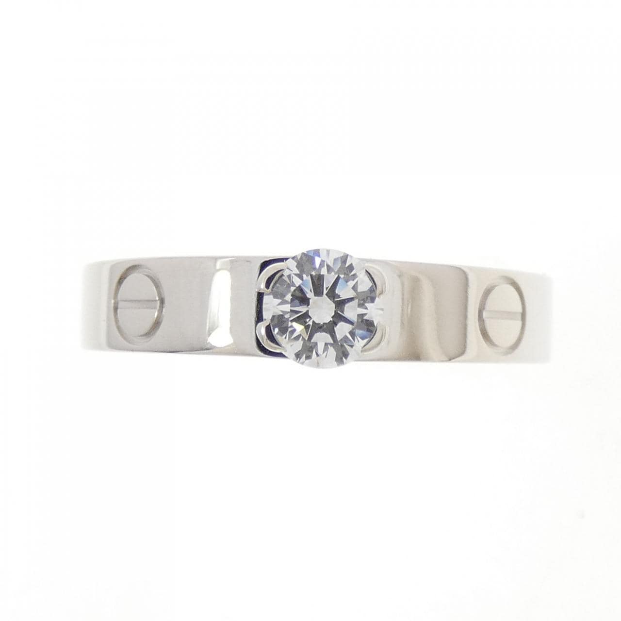 カルティエ ミニラブリング ソリテール リング 0.23CT E IF