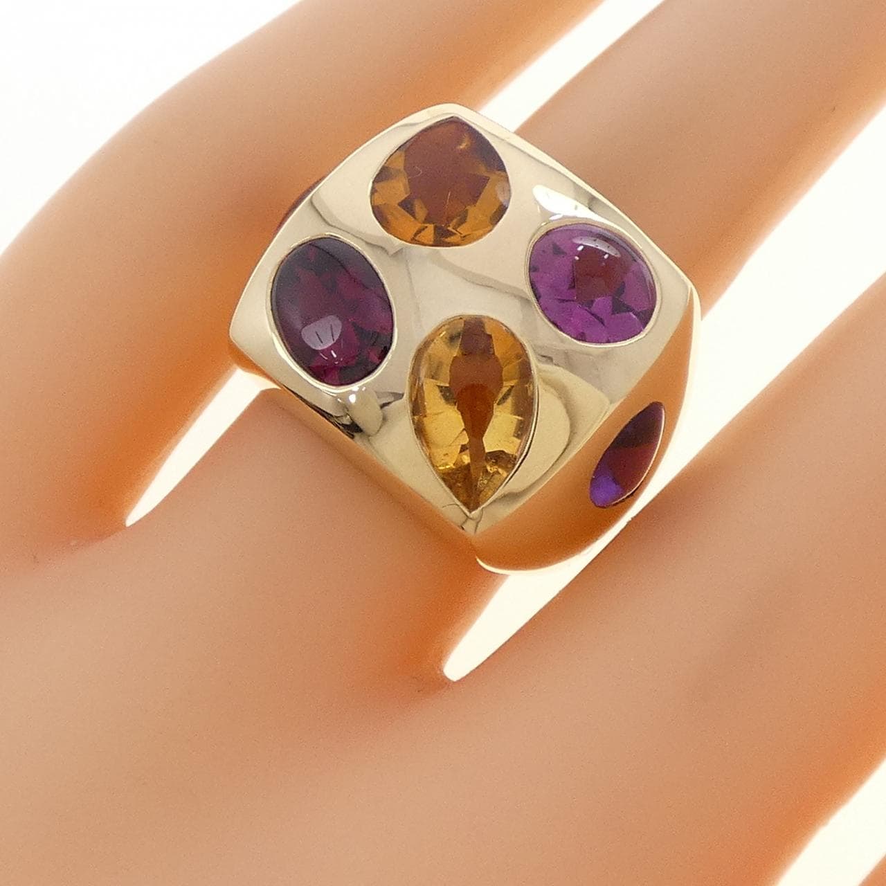 シャネル カラーストーン リング