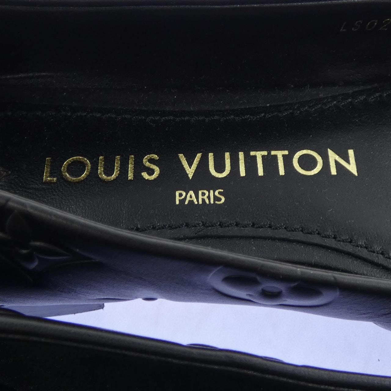 ルイヴィトン LOUIS VUITTON エンボスモノグラム ニーナライン バレリーナ フラットシューズ