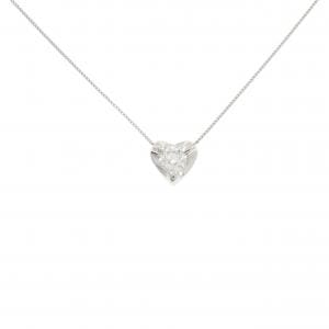 PT900/PT850 ハート ダイヤモンド ネックレス 0.300CT