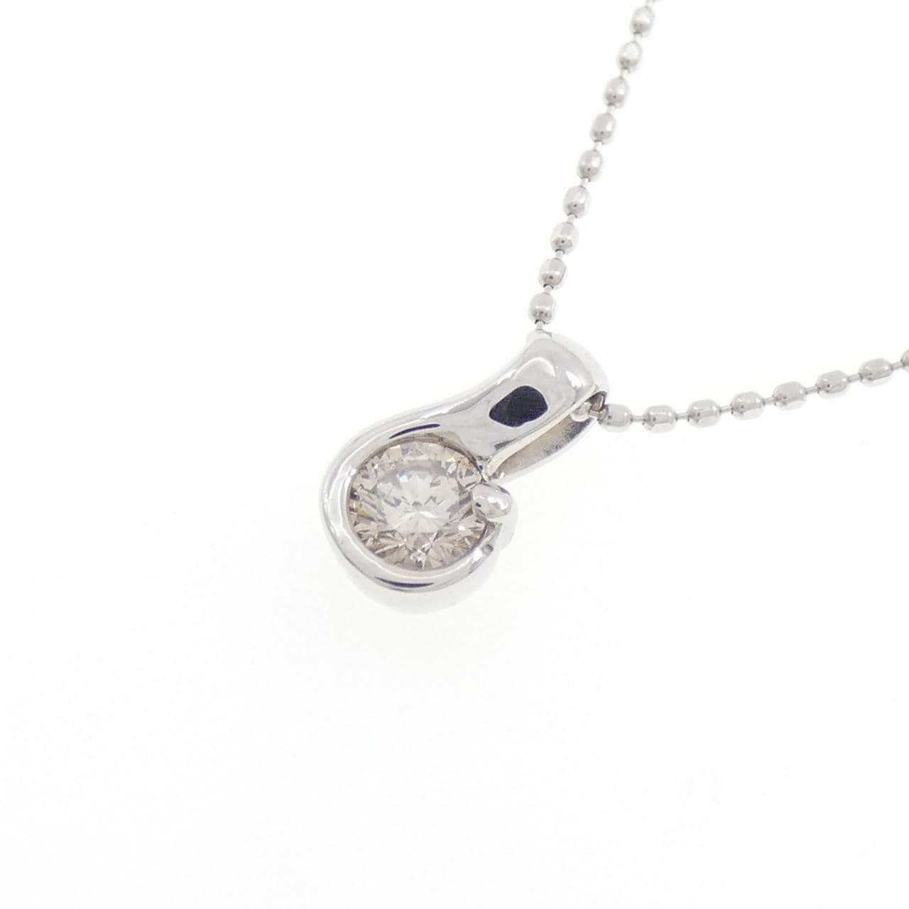 K18WG ダイヤモンド ネックレス 0.20CT