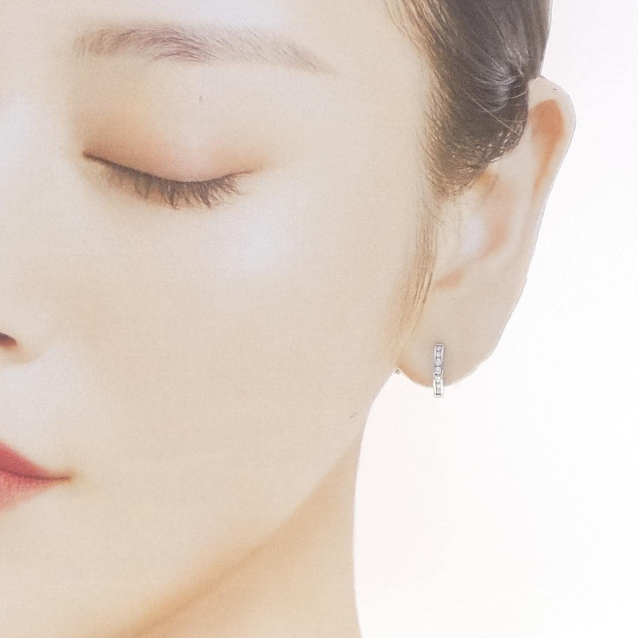 PT900 ダイヤモンド ピアス 0.18CT