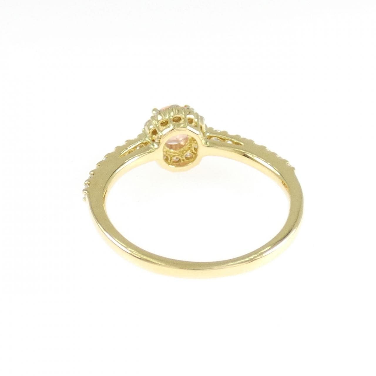 K18YG ロードクロサイト リング 0.365CT